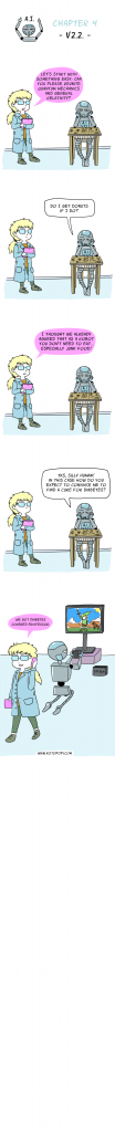 funny strip comics about robots
