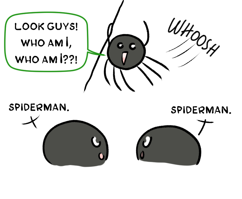 funny webcomics meme about superhero spiderman