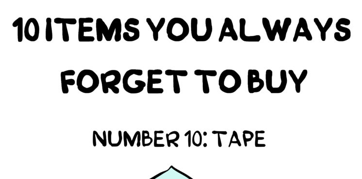 10 items you always forget to buy